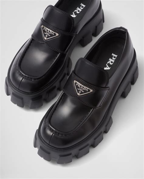 prada loafers damen|prada monolith loafer.